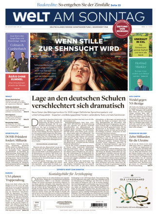 WELT AM SONNTAG Frühausgabe