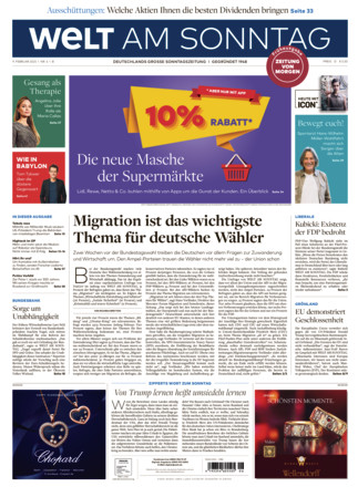 WELT AM SONNTAG Frühausgabe