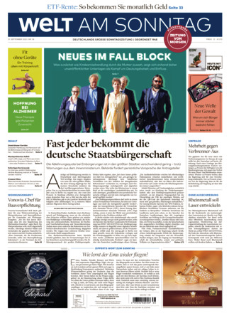WELT AM SONNTAG Frühausgabe