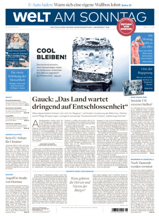 WELT AM SONNTAG Frühausgabe