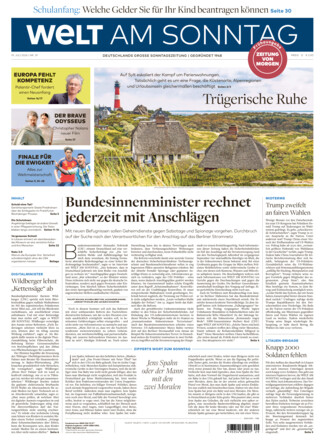WELT AM SONNTAG Frühausgabe