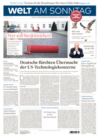 WELT AM SONNTAG Frühausgabe