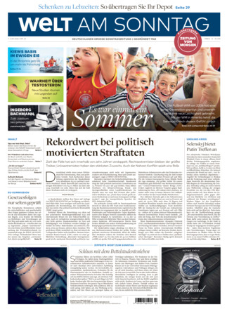 WELT AM SONNTAG Frühausgabe