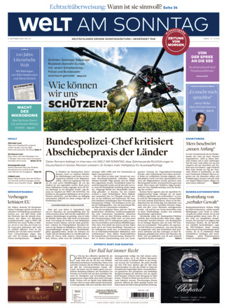 WELT AM SONNTAG Frühausgabe