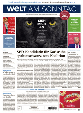 WELT AM SONNTAG Frühausgabe