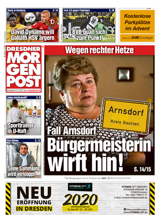 Dresdner Morgenpost vom 23.11.2019 – als ePaper im iKiosk lesen