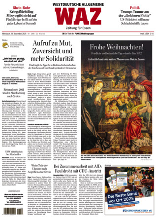 WAZ Westdeutsche Allgemeine Zeitung - ePaper