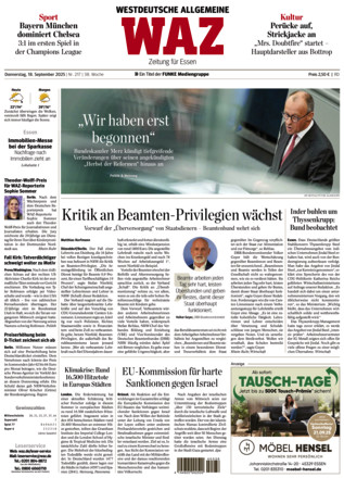 WAZ Westdeutsche Allgemeine Zeitung