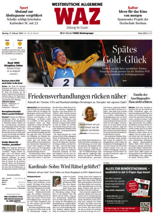 WAZ Westdeutsche Allgemeine Zeitung - ePaper