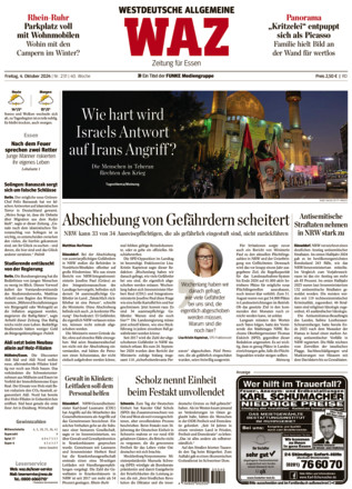 WAZ Westdeutsche Allgemeine Zeitung - ePaper