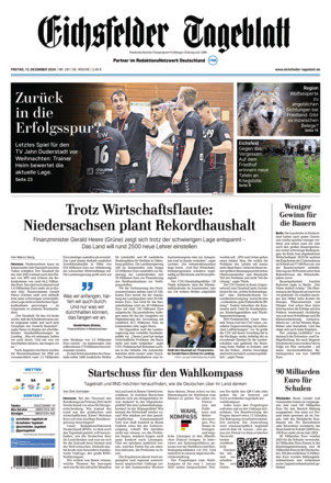 Eichsfelder Tageblatt - ePaper