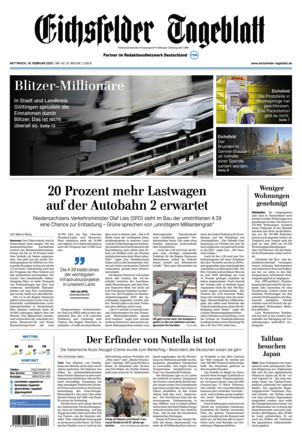 Eichsfelder Tageblatt - ePaper