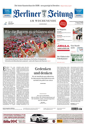 Berliner Zeitung Vom 26.10.2019 – Als EPaper Im IKiosk Lesen