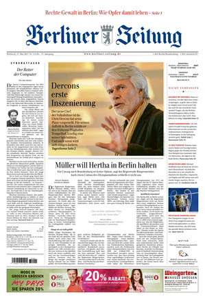 Berliner Zeitung Vom 17.05.2017 – Als EPaper Im IKiosk Lesen