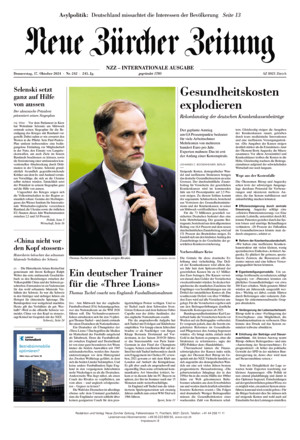 Neue Zürcher Zeitung International - ePaper