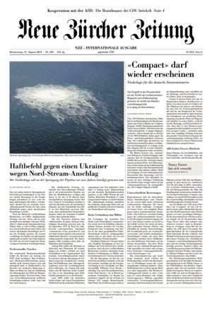 Neue Zürcher Zeitung International - ePaper