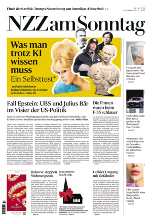 Neue Zürcher Zeitung am Sonntag