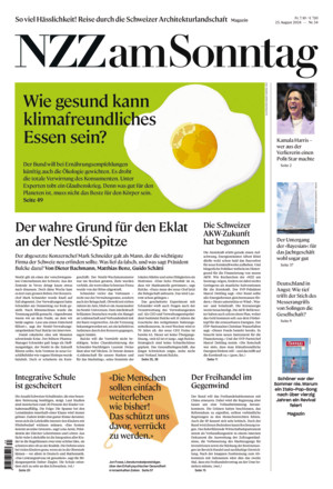 Neue Zürcher Zeitung am Sonntag - ePaper