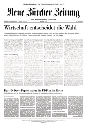 Neue Zürcher Zeitung International