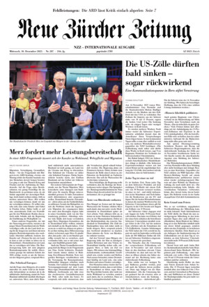 Neue Zürcher Zeitung International