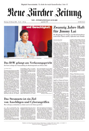 Neue Zürcher Zeitung International