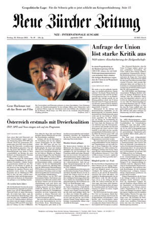 Neue Zürcher Zeitung International