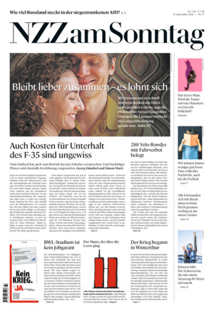 Neue Zürcher Zeitung am Sonntag