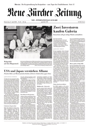 Neue Zürcher Zeitung International - ePaper