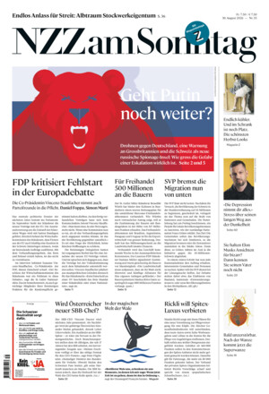 Neue Zürcher Zeitung am Sonntag