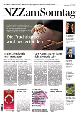 Neue Zürcher Zeitung am Sonntag - ePaper