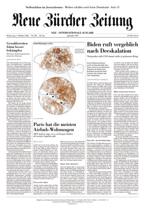 Neue Zürcher Zeitung International - ePaper