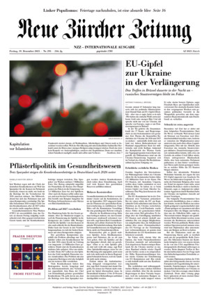 Neue Zürcher Zeitung International