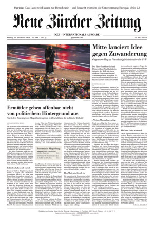 Neue Zürcher Zeitung International