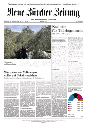 Neue Zürcher Zeitung International