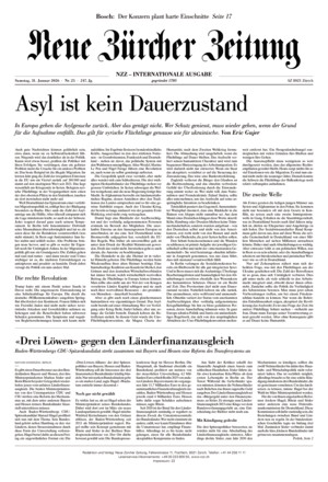 Neue Zürcher Zeitung International