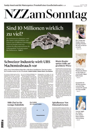 Neue Zürcher Zeitung am Sonntag - ePaper