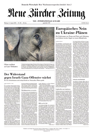 Neue Zürcher Zeitung International