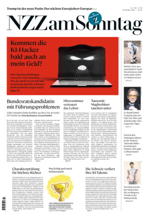 Neue Zürcher Zeitung am Sonntag