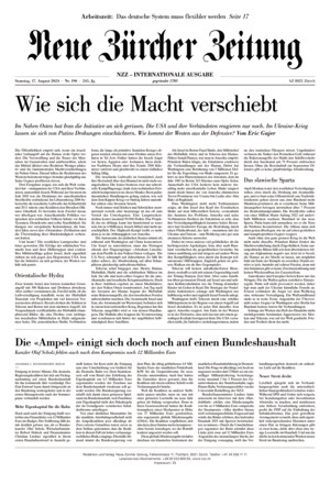 Neue Zürcher Zeitung International - ePaper