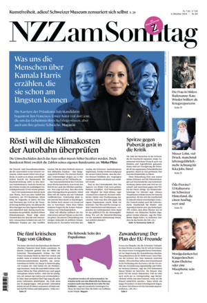 Neue Zürcher Zeitung am Sonntag - ePaper