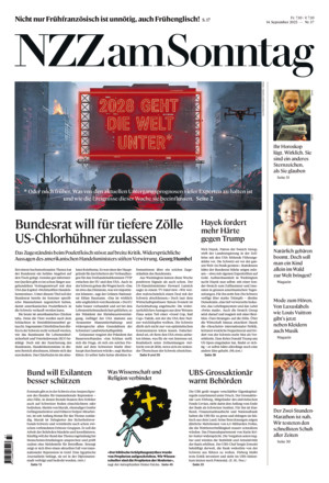 Neue Zürcher Zeitung am Sonntag