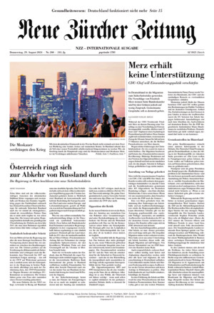 Neue Zürcher Zeitung International - ePaper