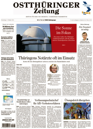 Ostthüringer Zeitung - ePaper