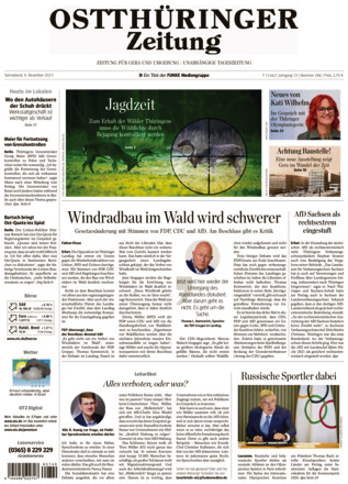 Ostthüringer Zeitung - ePaper