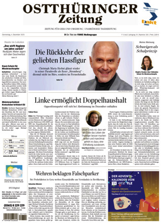 Ostthüringer Zeitung - ePaper