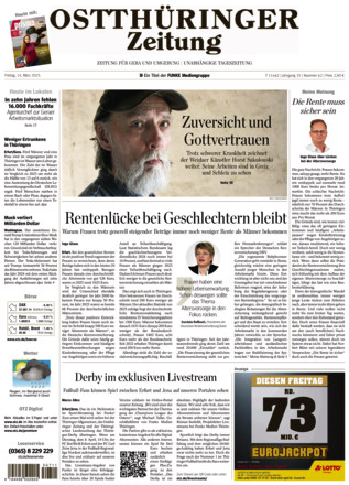 Ostthüringer Zeitung - ePaper