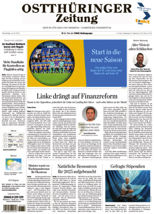 Ostthüringer Zeitung - ePaper