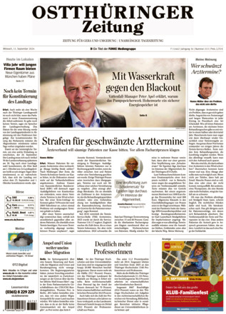 Ostthüringer Zeitung - ePaper