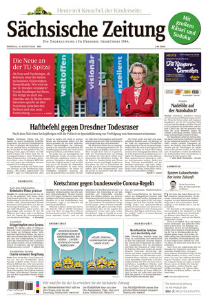 Sächsische Zeitung Dresden Vom 25.08.2020 – Als EPaper Im IKiosk Lesen