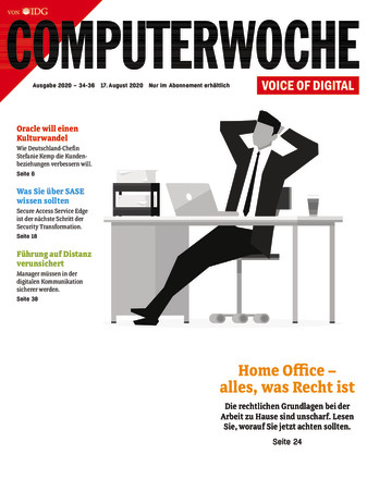 Computerwoche Zeitschrift Als Epaper Im Ikiosk Lesen